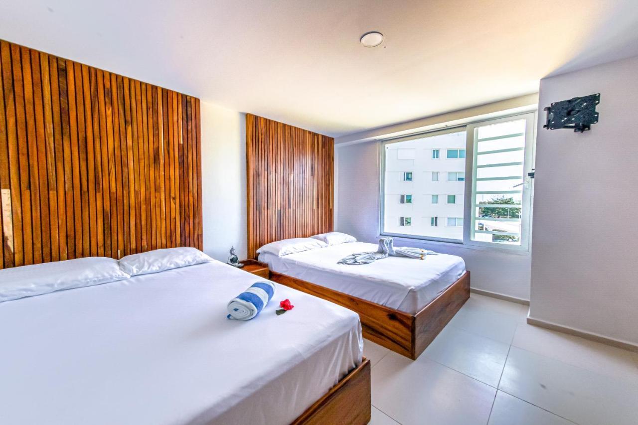 Beachfront Luxury Apartments Cancun Ngoại thất bức ảnh